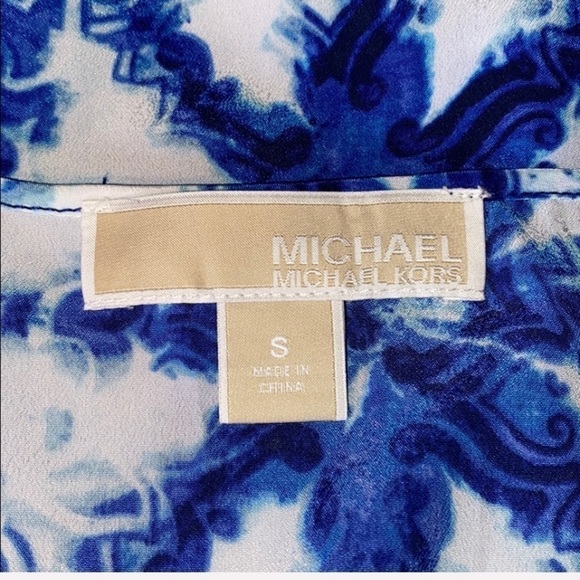 Michael Kors sleeveless blouse blue/white,small - Picture 8 of 8